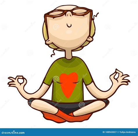 cartoon meditation pictures|More.